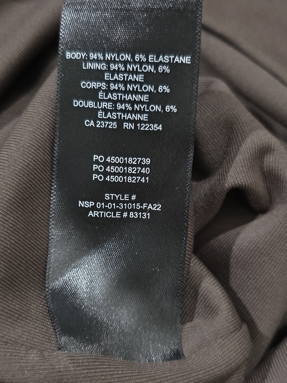 EUC Aritzia Babaton Contour Scoopneck Longsleeve - Mocha Brown Size M - Picture 8 of 8